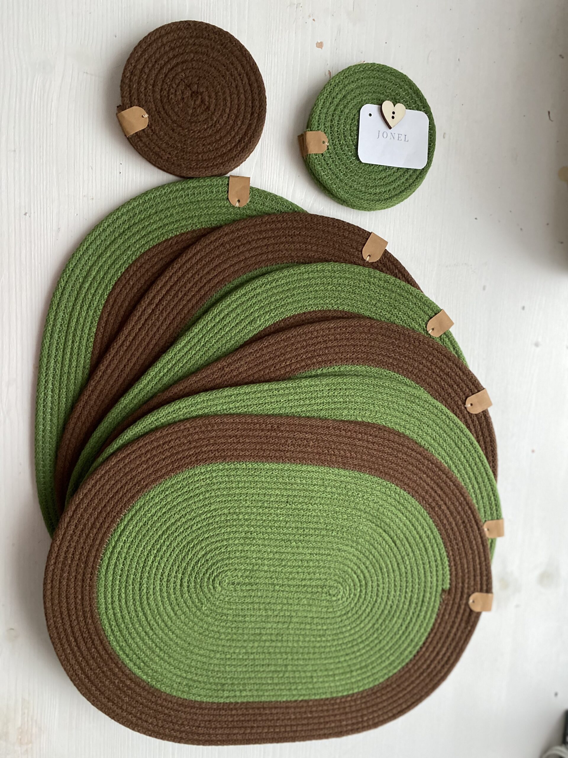 Oval placemat cord sewing tutorial